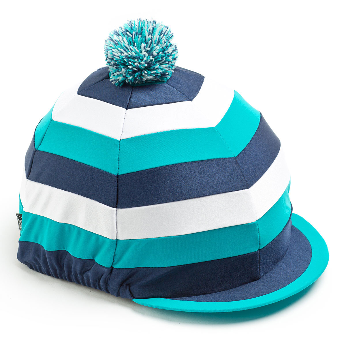 Carrots Teal/White/Navy Stripe Hat Cover Multi